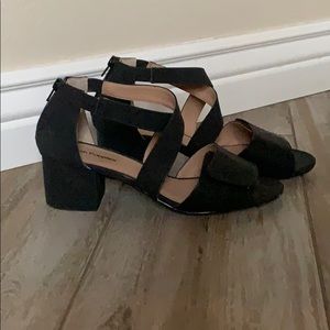 Size 9 Black Strap Heels by Hush Puppies